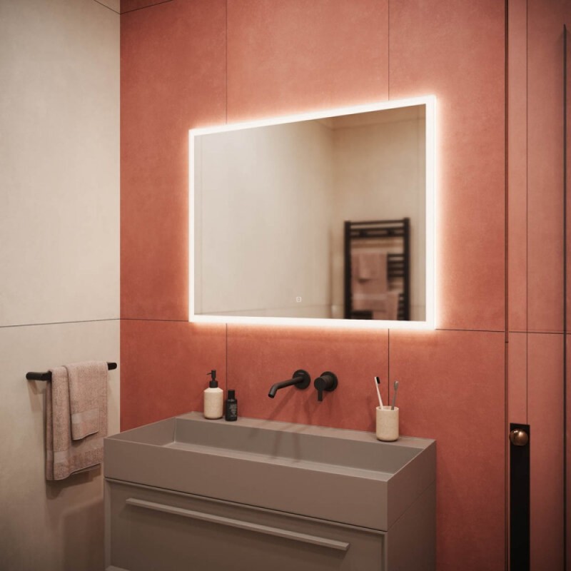 Зеркало Sancos Palace PA900 90, с подсветкой, 90 х 70 см