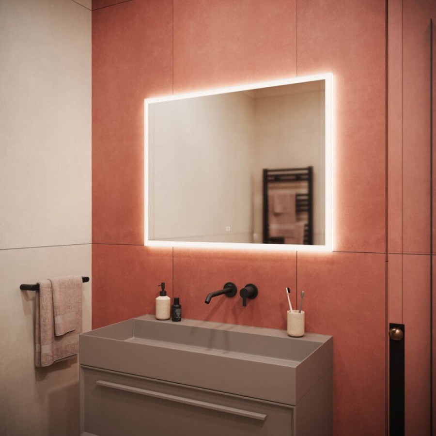 Зеркало Sancos Palace PA900 90, с подсветкой, 90 х 70 см