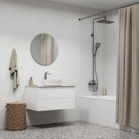 Смеситель для раковины Iddis Parker PARGM01i01, PVD-покрытие, графит матовый