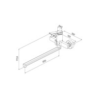Смеситель для ванны и душа Iddis Parker PARSB02i10WA, хром