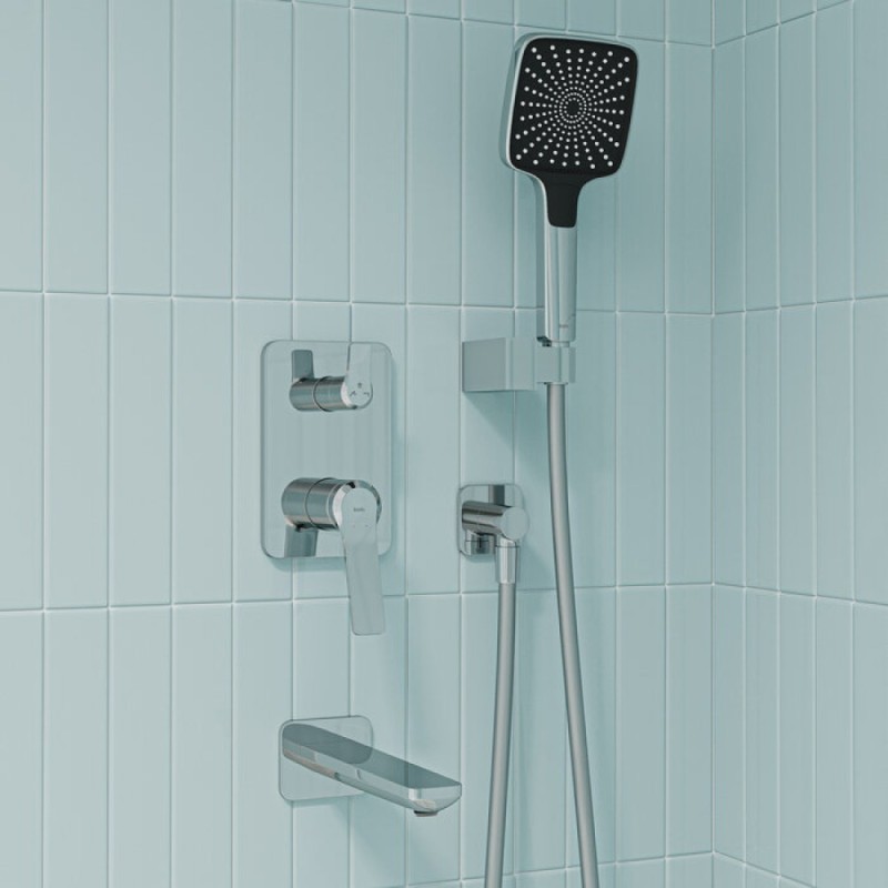 Душевая система Iddis Parker PARSB03i68, с изливом, хром