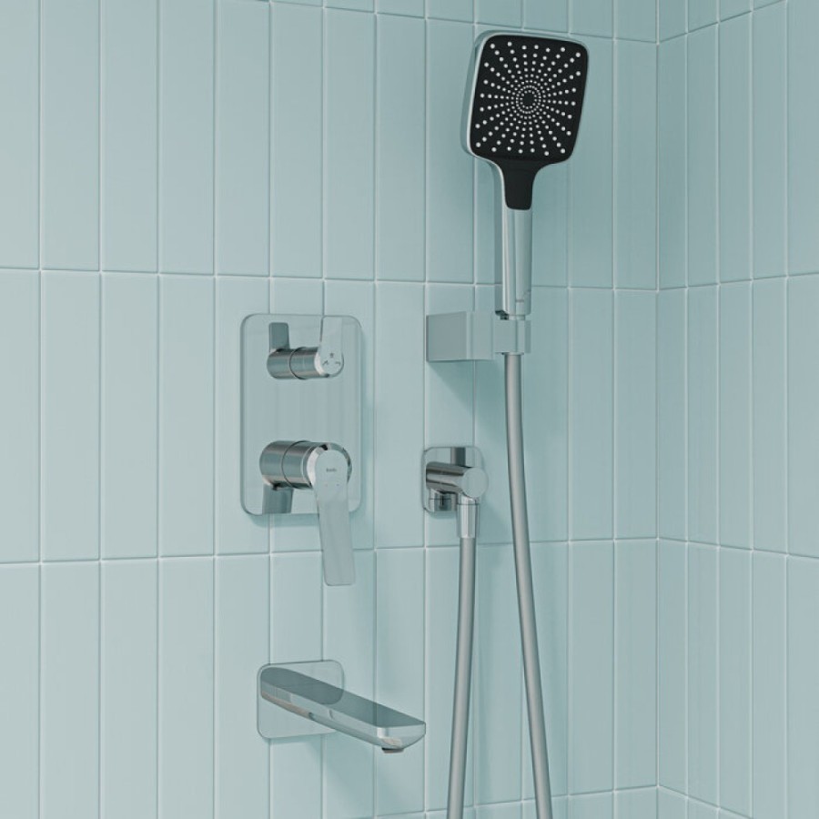 Душевая система Iddis Parker PARSB03i68, с изливом, хром