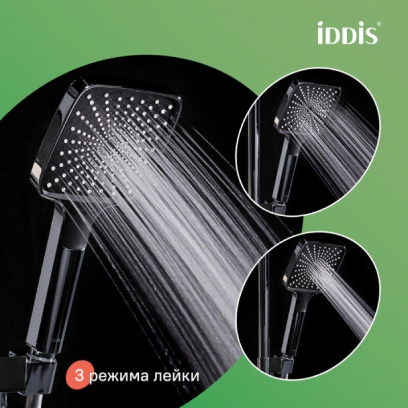 Душевая система Iddis Parker PARSB3Fi06, с изливом, хром