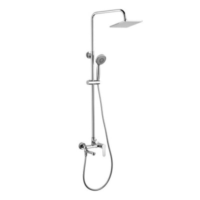Душевая система Aquanet Passion S3 212275, с квадратным верхним душем 20 см, хром