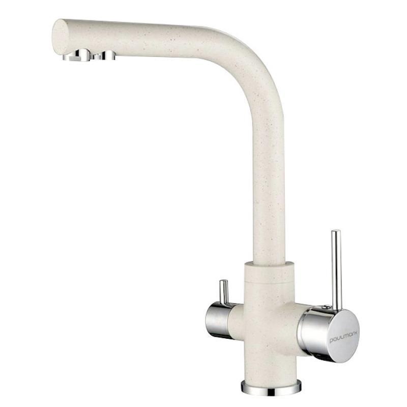 Смеситель для кухни Paulmark Essen Es213011-331 Белый Смеситель для кухни Paulmark Essen Es213011-331 Белый