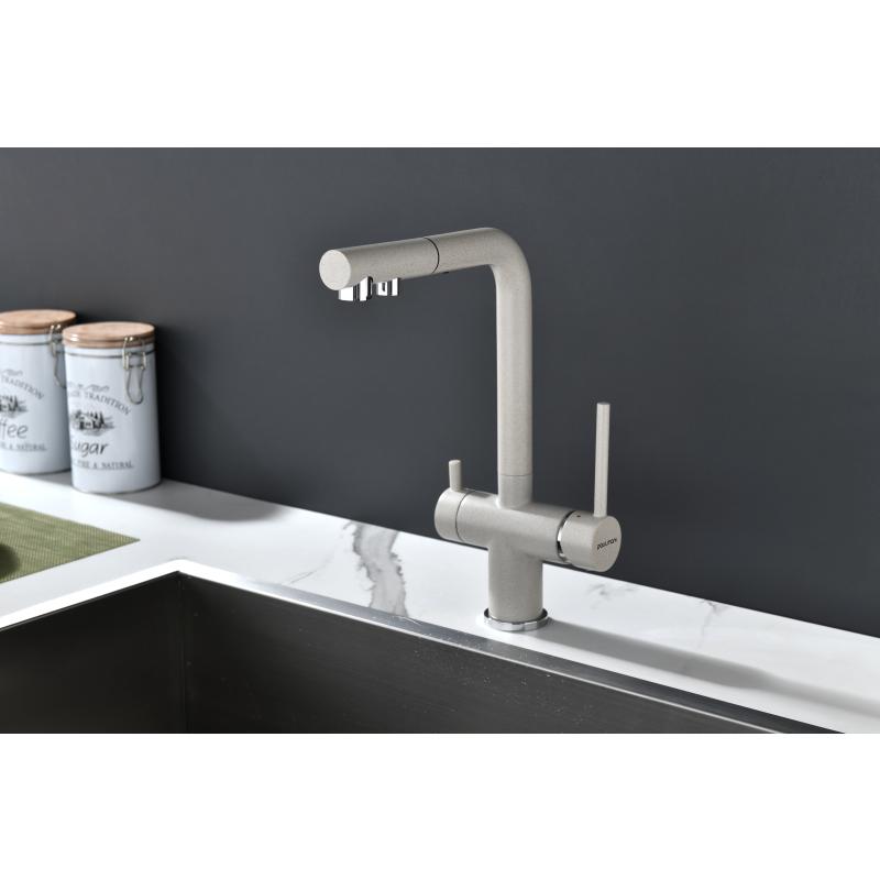 Смеситель для кухни Paulmark Serpentine Se213222-BE Бежевый