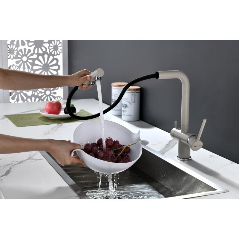 Смеситель для кухни Paulmark Serpentine Se213222-BE Бежевый