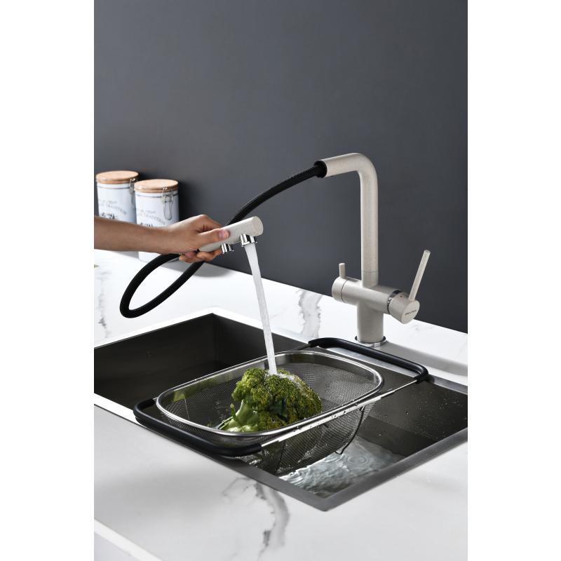 Смеситель для кухни Paulmark Serpentine Se213222-BE Бежевый