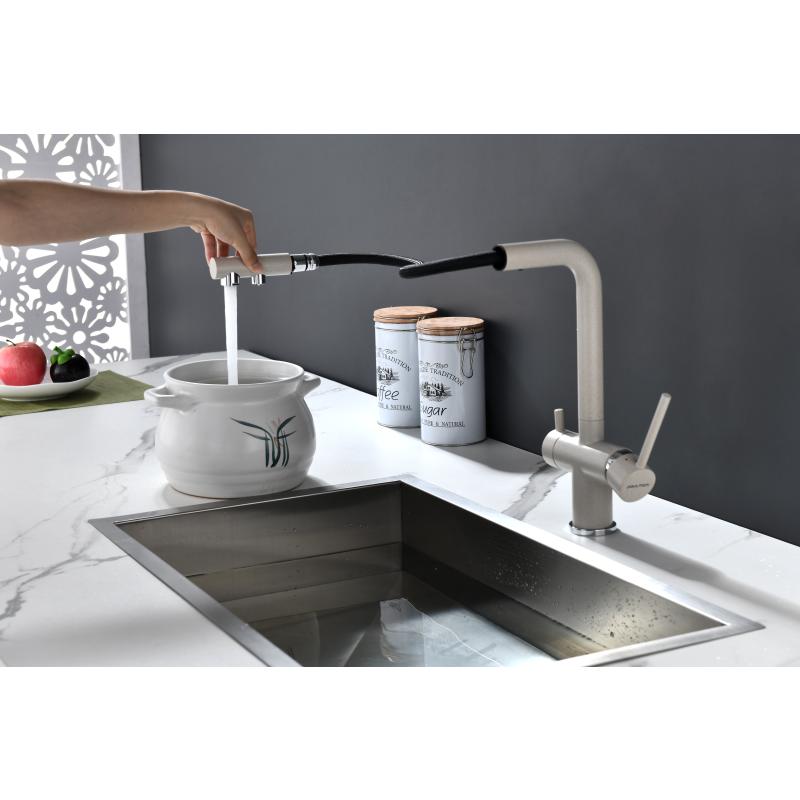 Смеситель для кухни Paulmark Serpentine Se213222-BE Бежевый