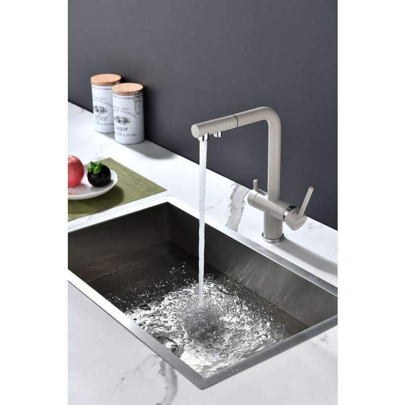 Смеситель для кухни Paulmark Serpentine Se213222-BE Бежевый