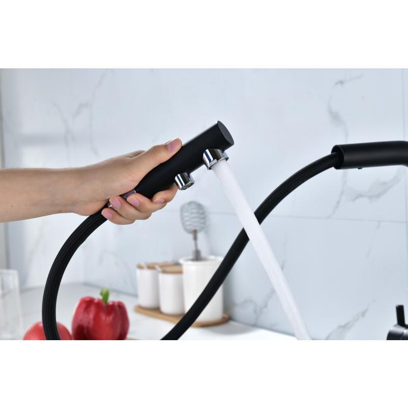 Смеситель для кухни Paulmark Serpentine Se213222-401 Антрацит