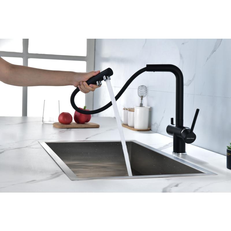 Смеситель для кухни Paulmark Serpentine Se213222-401 Антрацит