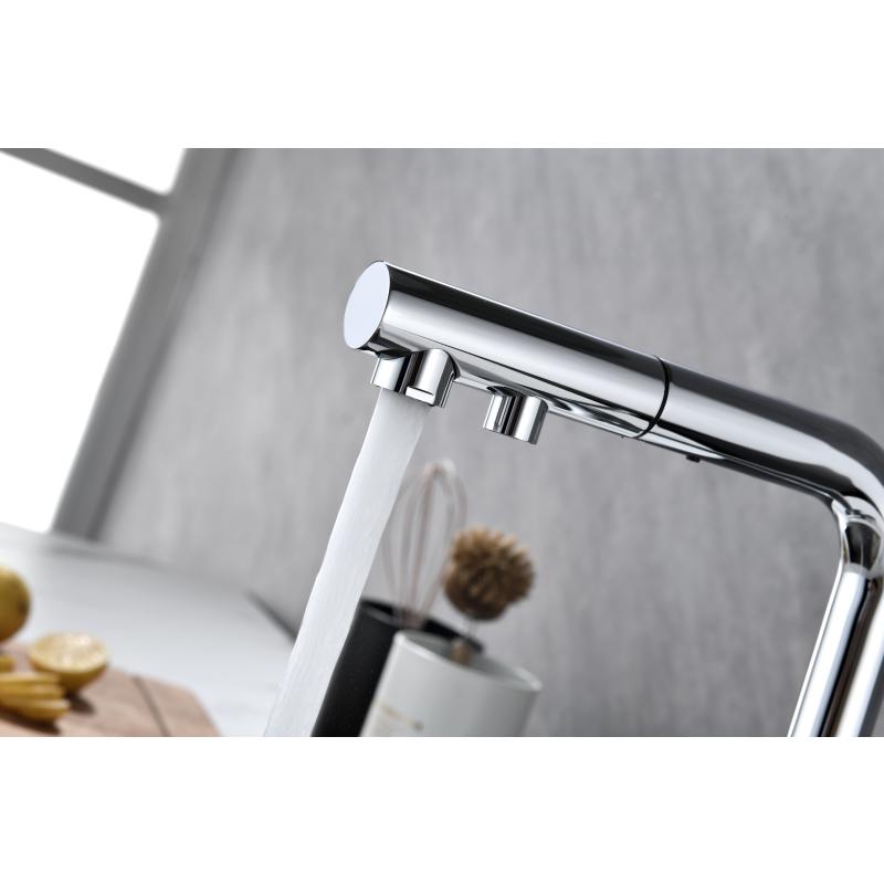 Смеситель для кухни Paulmark Serpentine Se213222-CR Хром