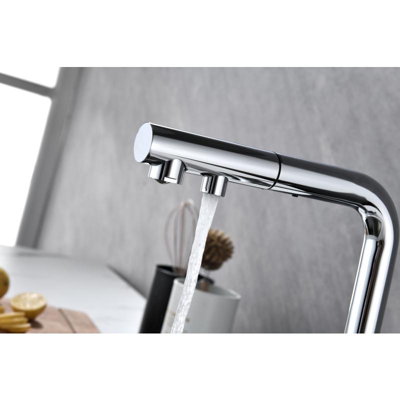 Смеситель для кухни Paulmark Serpentine Se213222-CR Хром