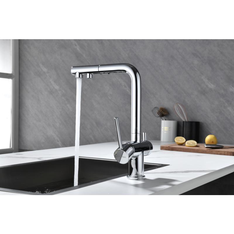 Смеситель для кухни Paulmark Serpentine Se213222-CR Хром