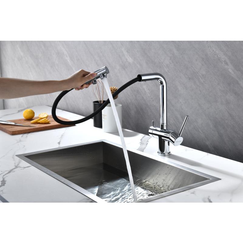 Смеситель для кухни Paulmark Serpentine Se213222-CR Хром