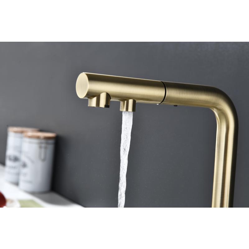 Смеситель для кухни Paulmark Serpentine Se213222-BR Бронза