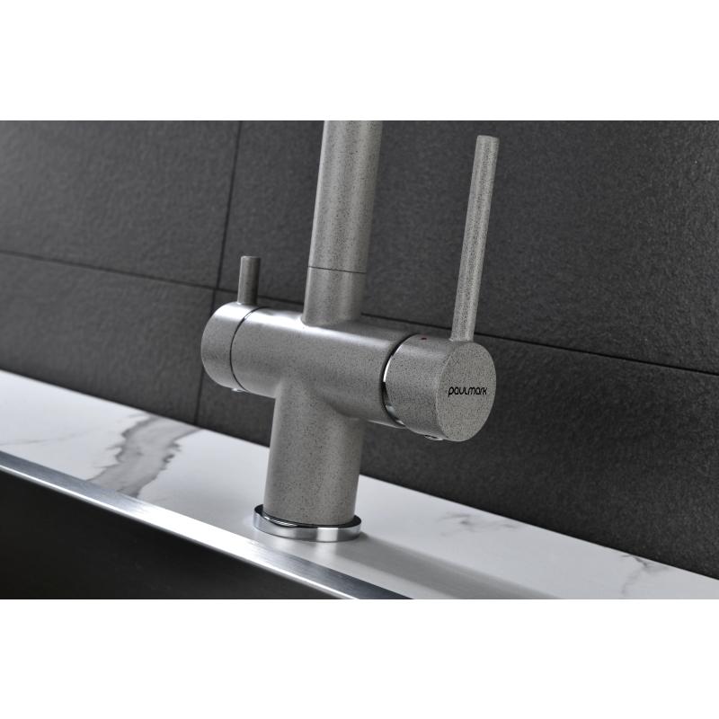 Смеситель для кухни Paulmark Serpentine Se213222-DG Графит
