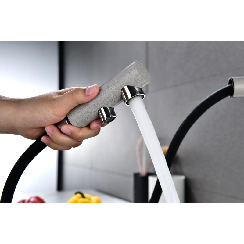 Смеситель для кухни Paulmark Serpentine Se213222-DG Графит