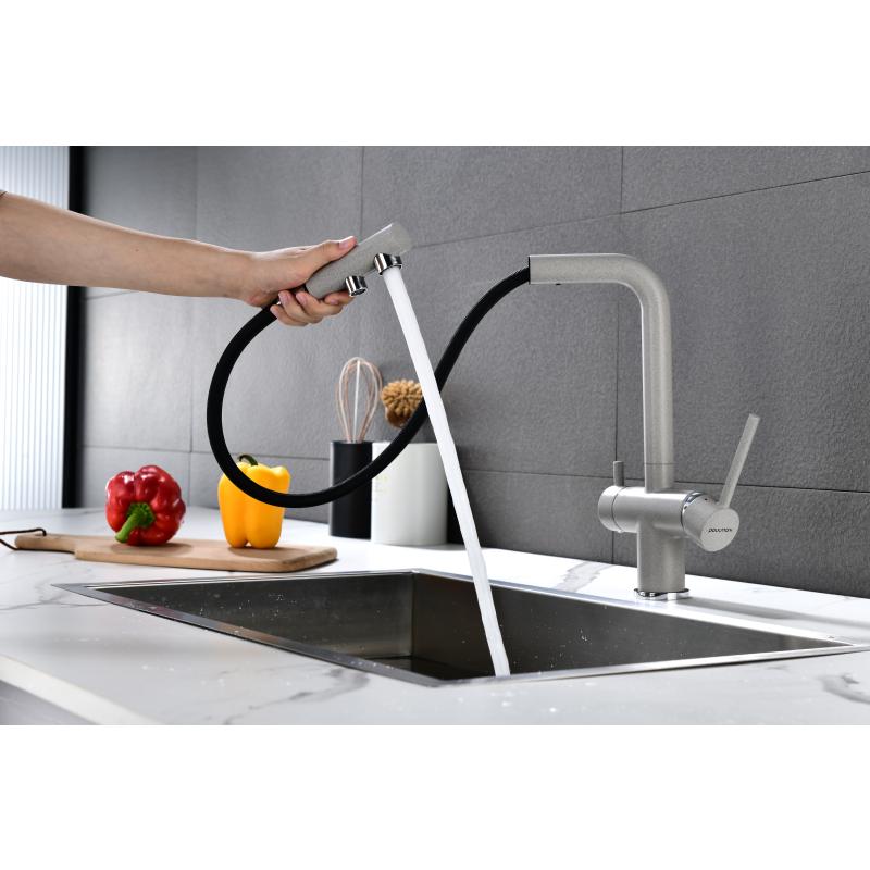 Смеситель для кухни Paulmark Serpentine Se213222-DG Графит