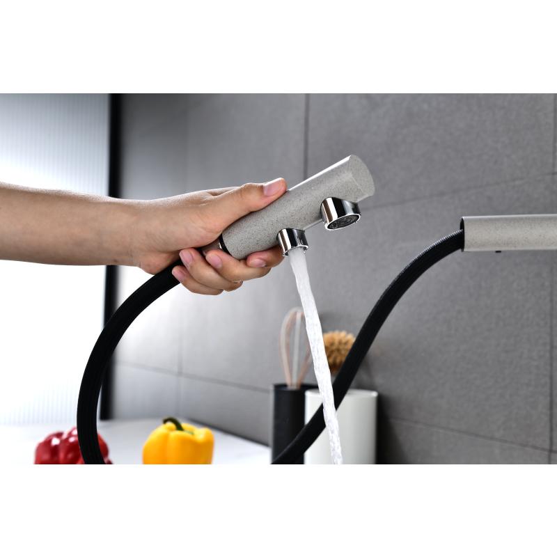 Смеситель для кухни Paulmark Serpentine Se213222-GR Серый