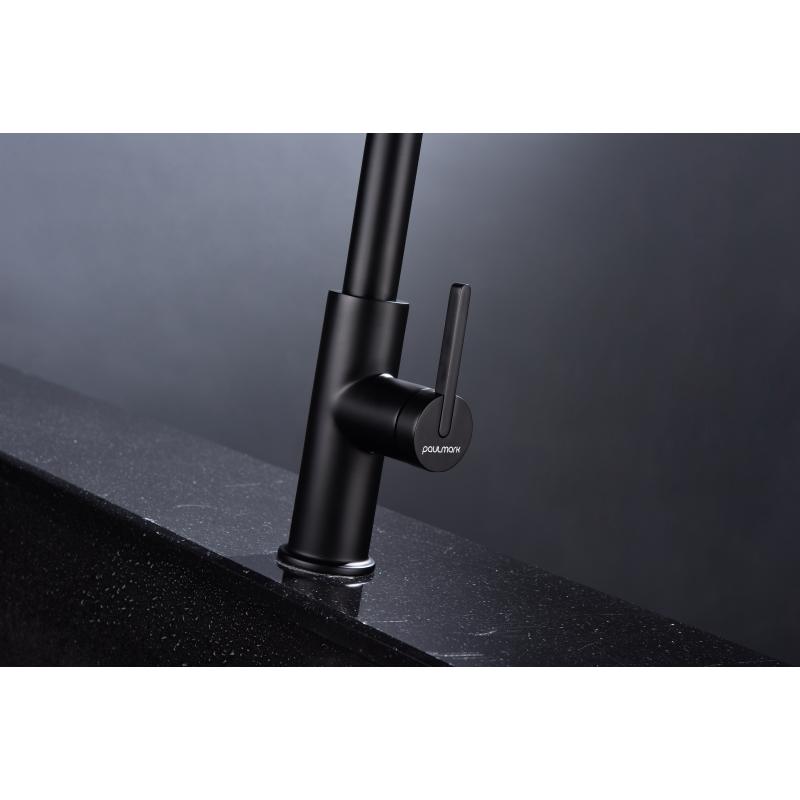 Смеситель для кухни Paulmark Tornado To213402-401 Антрацит
