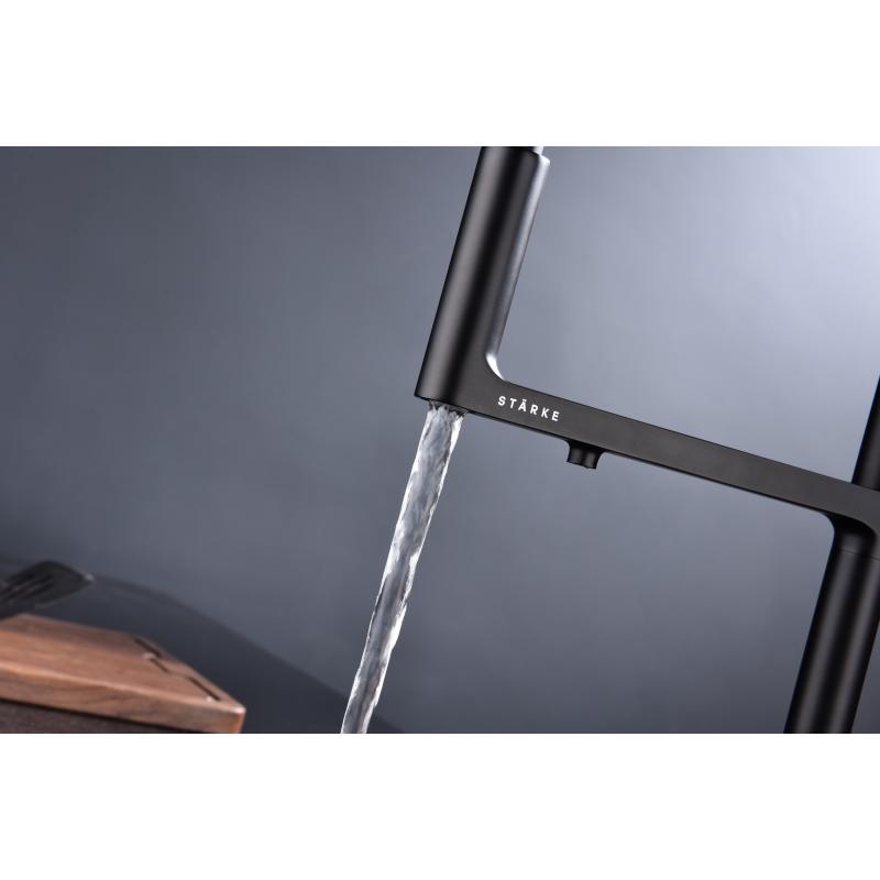 Смеситель для кухни Paulmark Tornado To213402-401 Антрацит