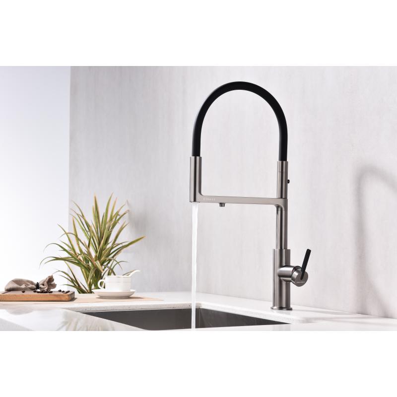 Смеситель для кухни Paulmark Tornado To213402-B Беретта