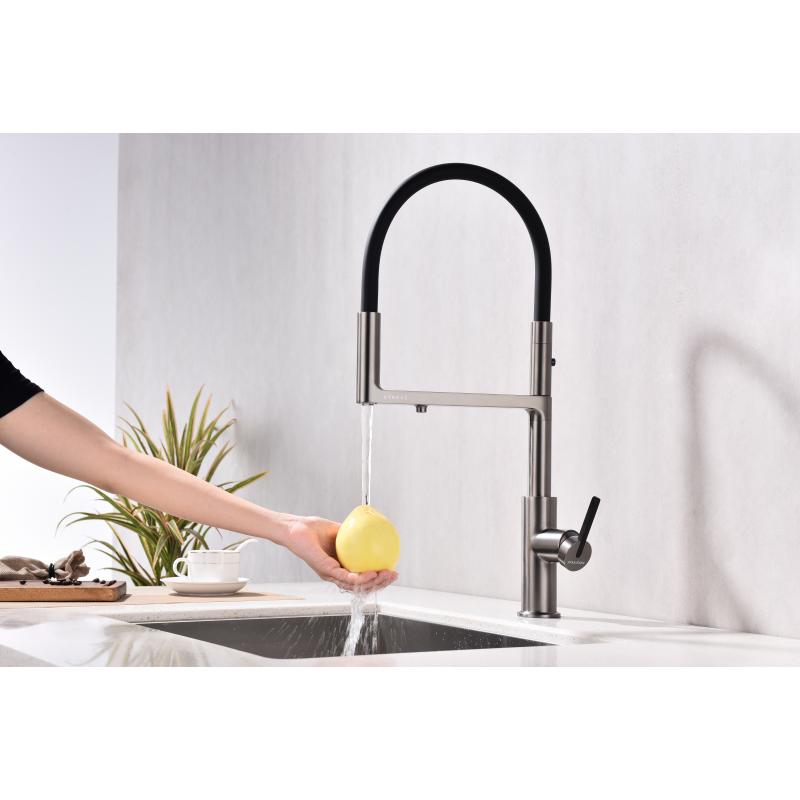 Смеситель для кухни Paulmark Tornado To213402-B Беретта