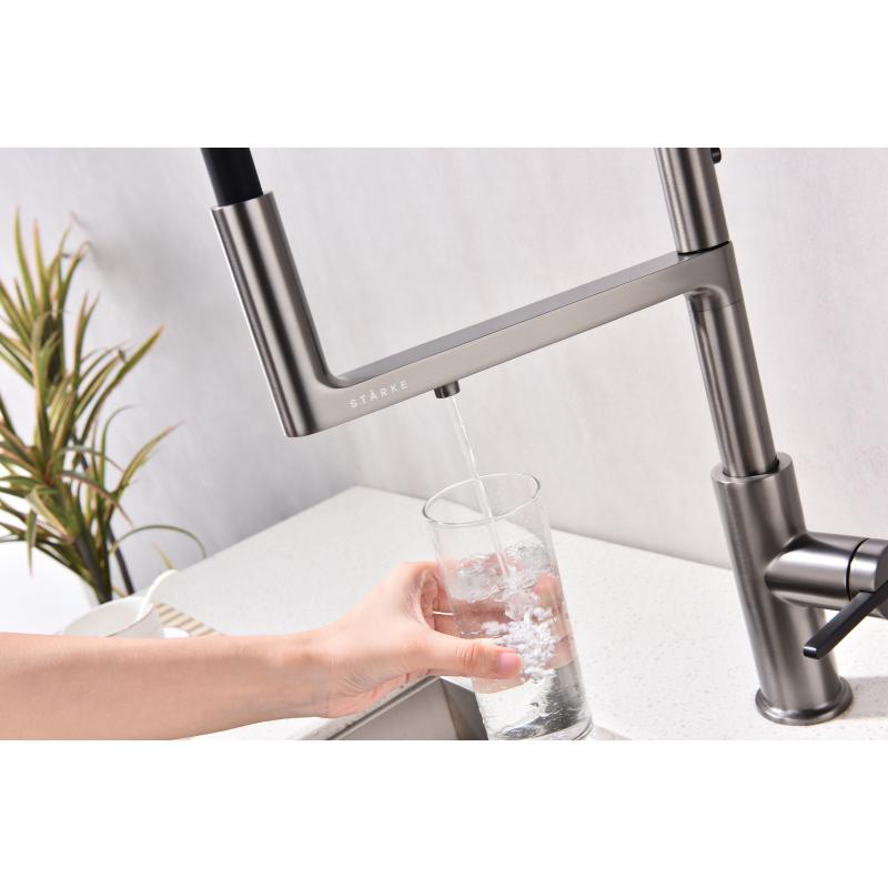 Смеситель для кухни Paulmark Tornado To213402-B Беретта