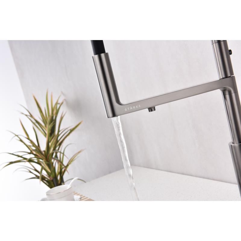 Смеситель для кухни Paulmark Tornado To213402-B Беретта