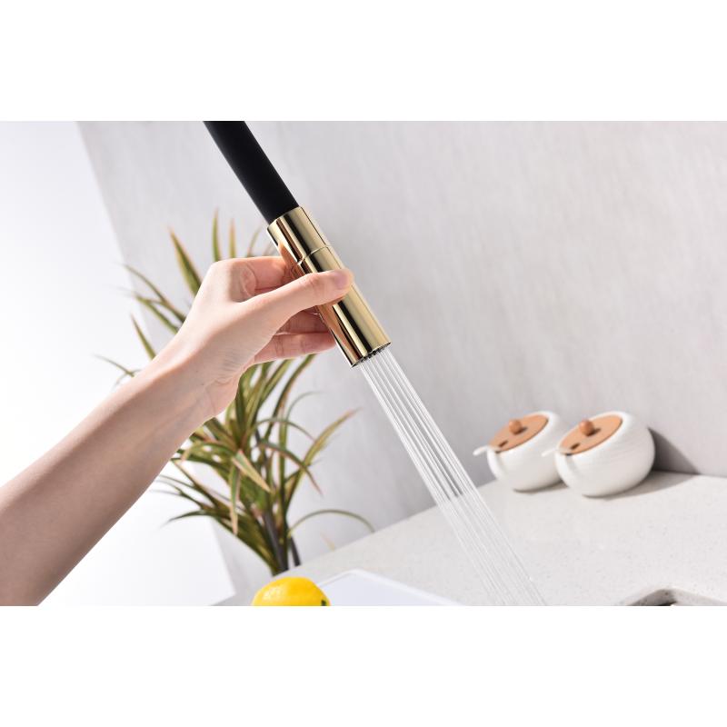 Смеситель для кухни Paulmark Tornado To213402-G Золото