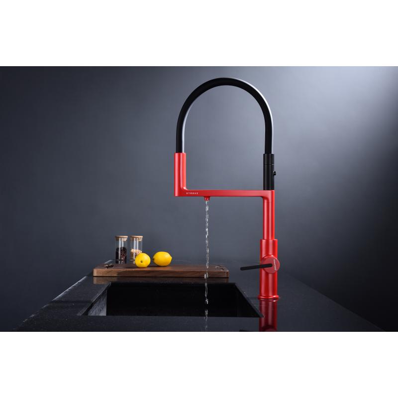 Смеситель для кухни Paulmark Tornado To213402-FI Пламя