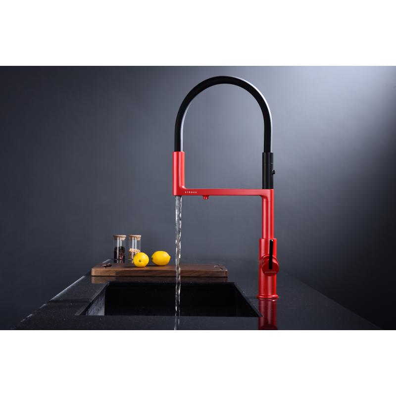 Смеситель для кухни Paulmark Tornado To213402-FI Пламя