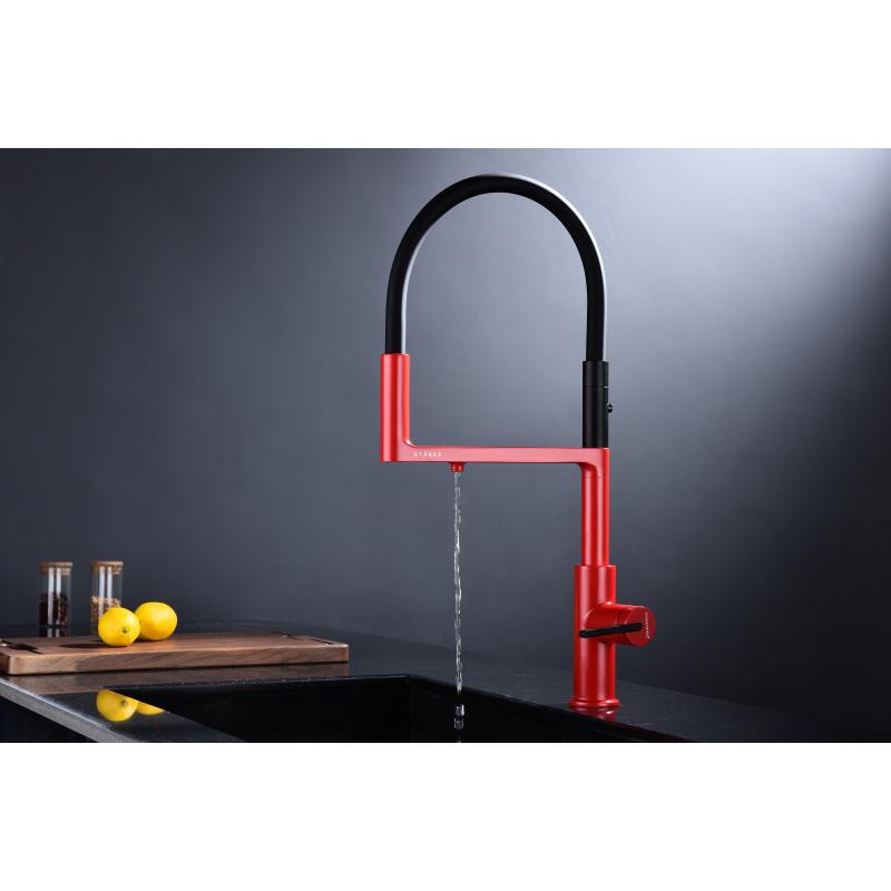 Смеситель для кухни Paulmark Tornado To213402-FI Пламя