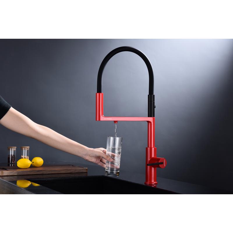 Смеситель для кухни Paulmark Tornado To213402-FI Пламя