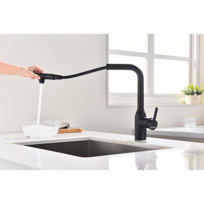 Смеситель для кухни Paulmark Viper Vi213105-401 Антрацит