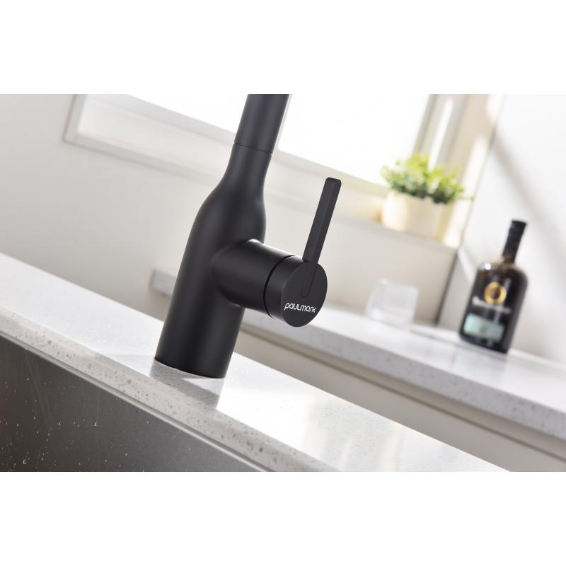 Смеситель для кухни Paulmark Viper Vi213105-401 Антрацит