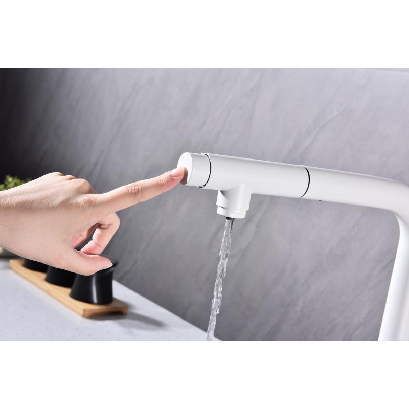 Смеситель для кухни Paulmark Viper Vi213105-431 Белый матовый