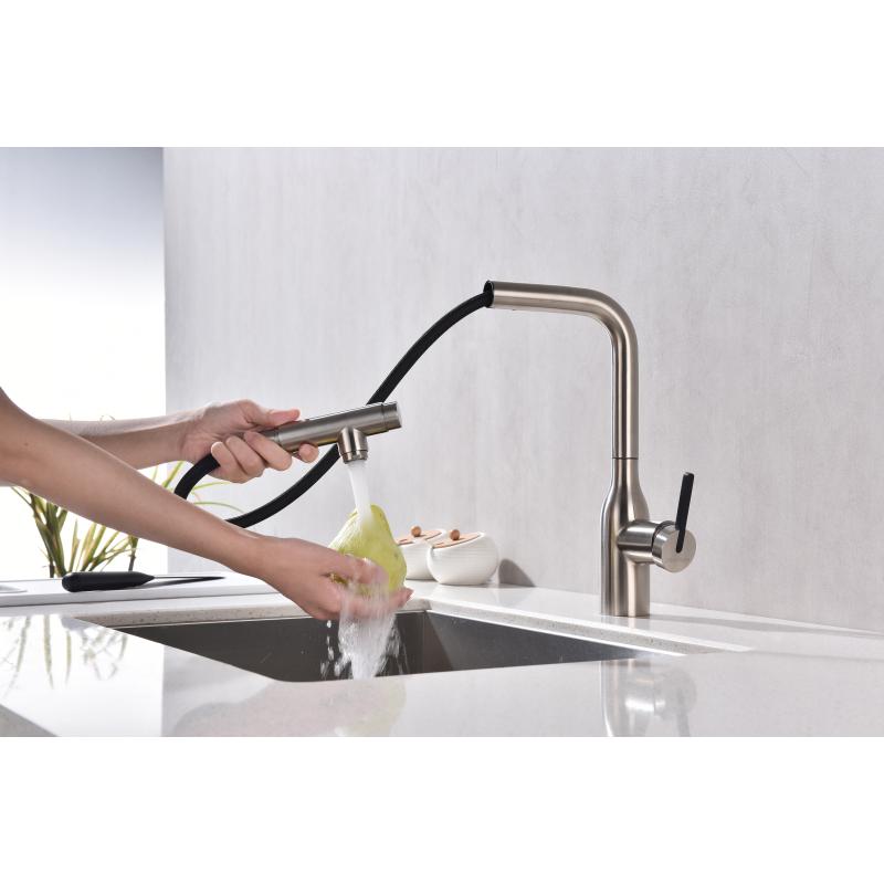 Смеситель для кухни Paulmark Viper Vi213105-NI Никель