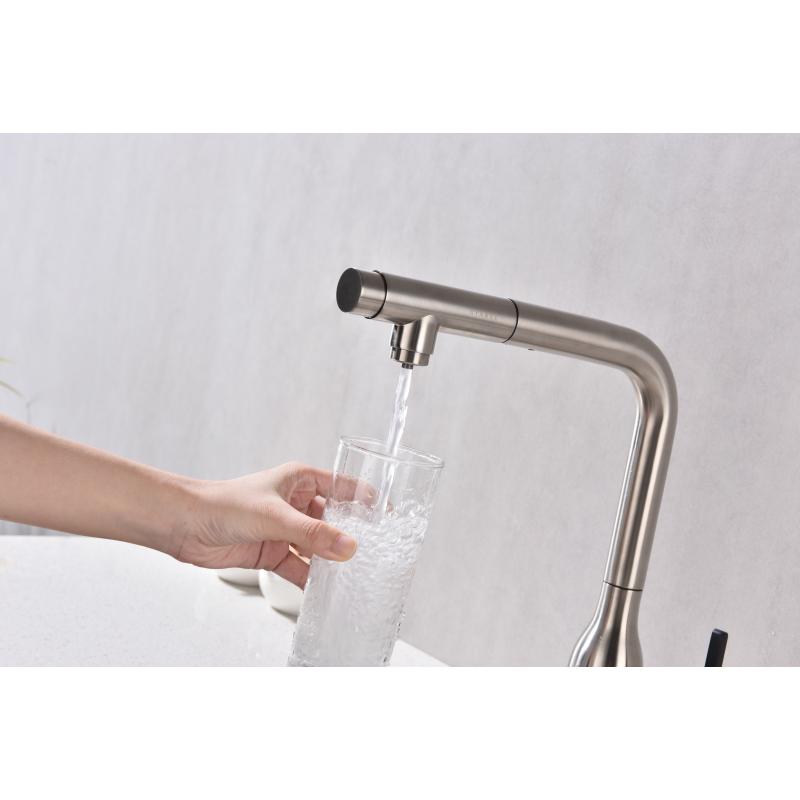 Смеситель для кухни Paulmark Viper Vi213105-NI Никель