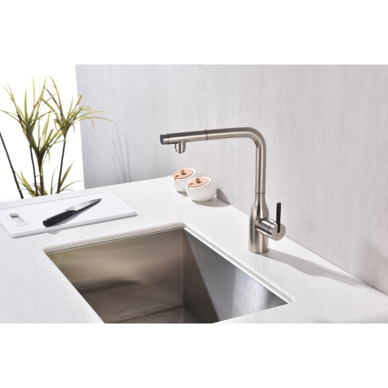 Смеситель для кухни Paulmark Viper Vi213105-NI Никель