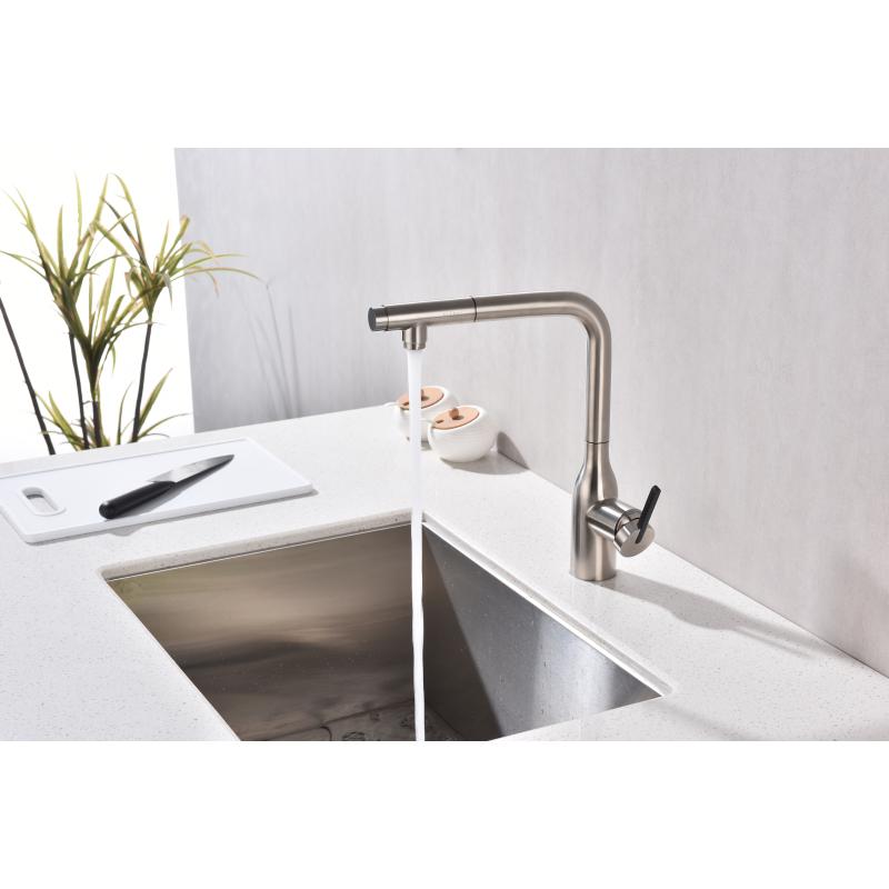 Смеситель для кухни Paulmark Viper Vi213105-NI Никель