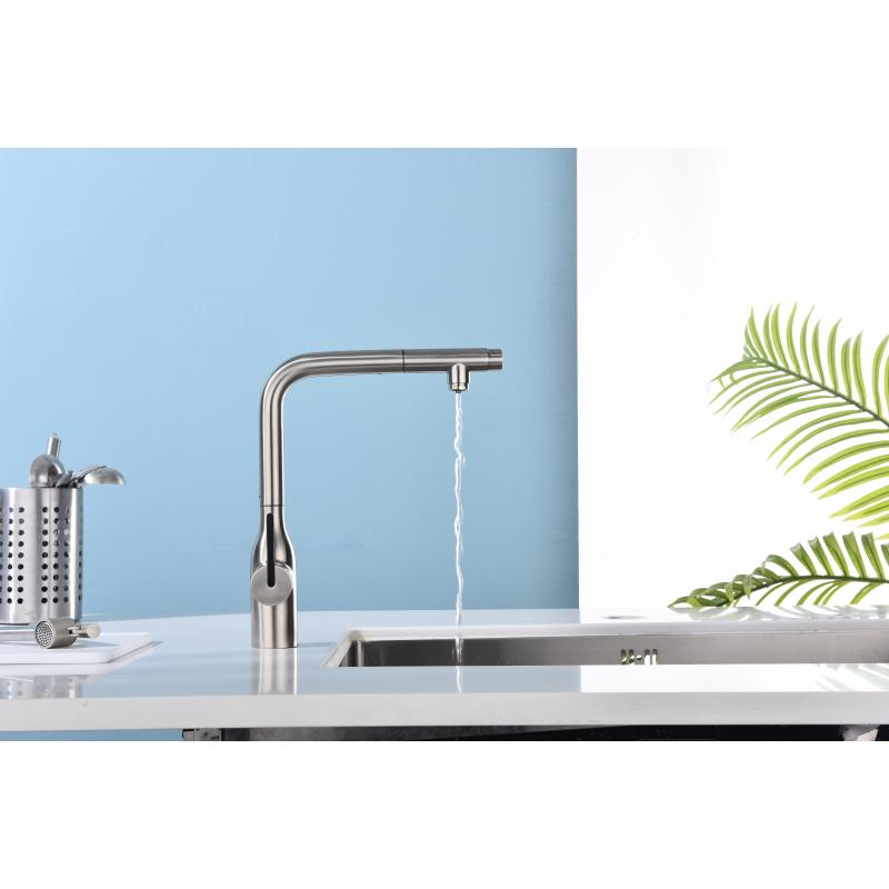 Смеситель для кухни Paulmark Viper Vi213105-NI Никель