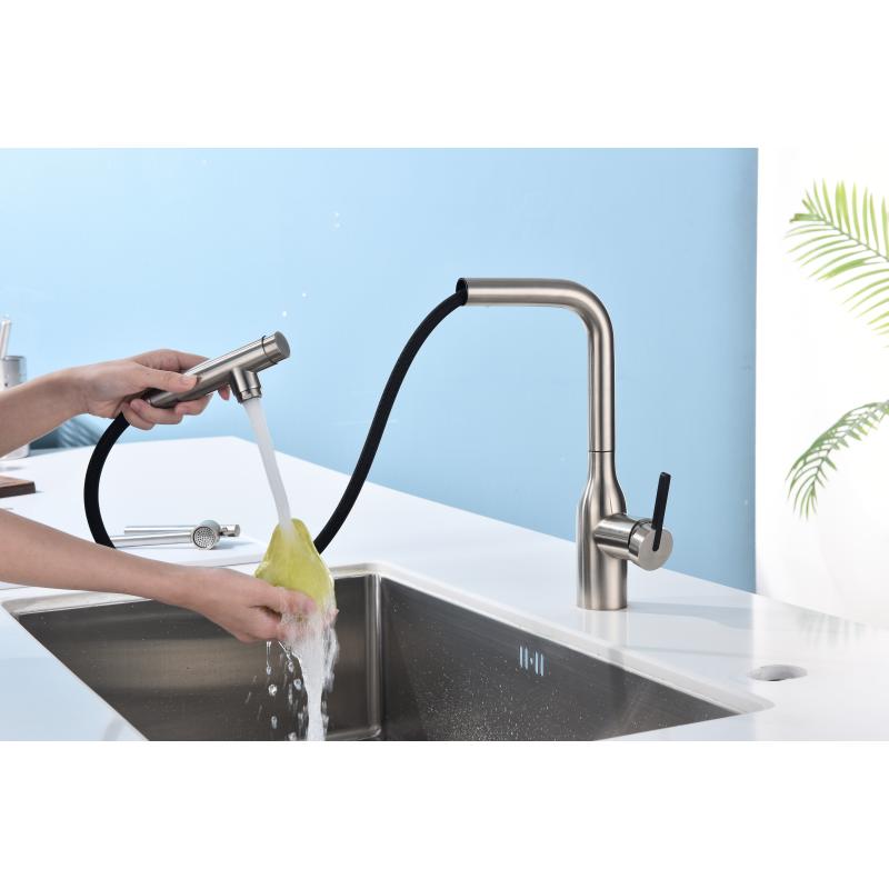 Смеситель для кухни Paulmark Viper Vi213105-NI Никель