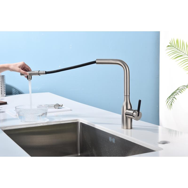 Смеситель для кухни Paulmark Viper Vi213105-NI Никель