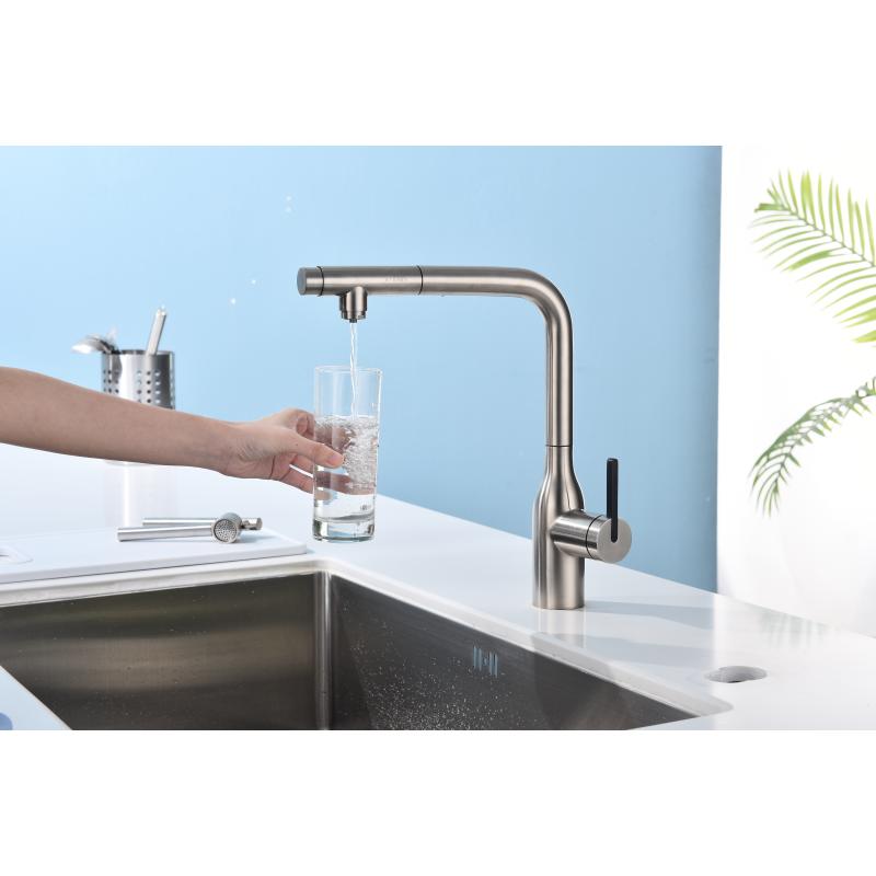 Смеситель для кухни Paulmark Viper Vi213105-NI Никель