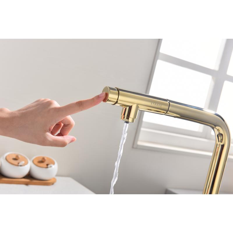 Смеситель для кухни Paulmark Urban Ur213104-G Золото