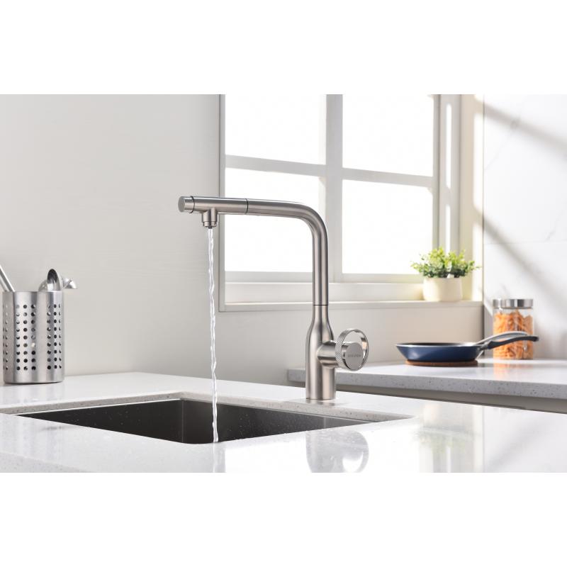 Смеситель для кухни Paulmark Urban Ur213104-NI Никель