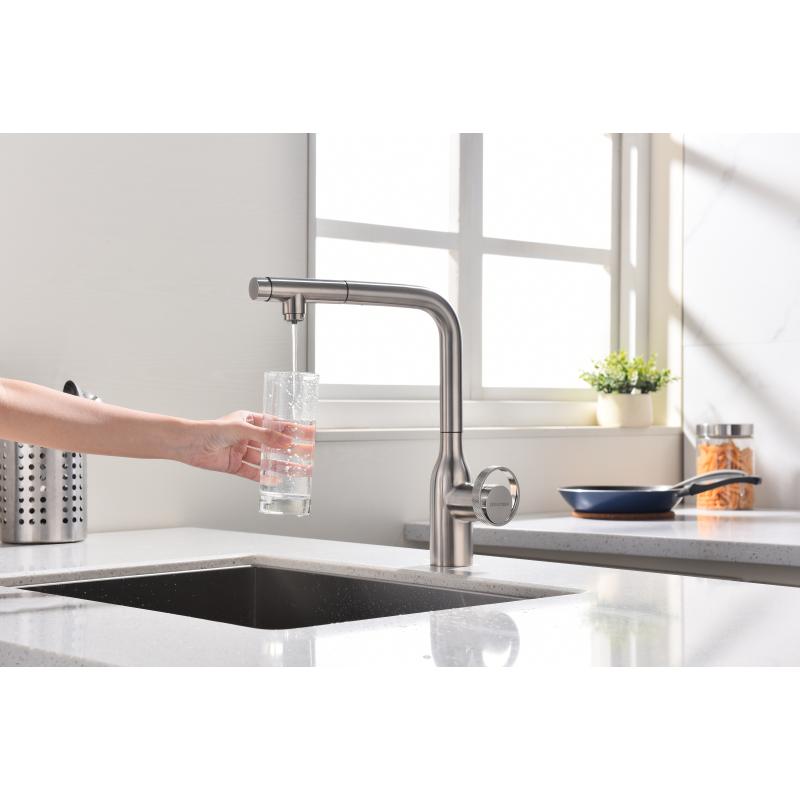 Смеситель для кухни Paulmark Urban Ur213104-NI Никель